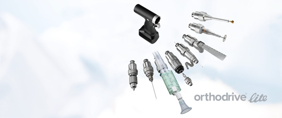 The orthodrive® lite system is the lightest orthopaedic system on the market, providing greater flexibility than ever before.